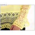 Europe 2016 New Round Neck Long-Sleeved Lace Shirt Big Yards Loose Openwork Crochet Lace Stitching T-Shirt Women Summer Blouse